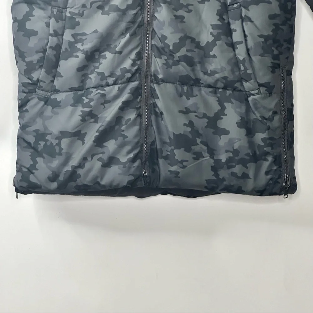 Dex Jacket Camo Junior Hooded Puffer Coat Reversible - Picture 7 of 13